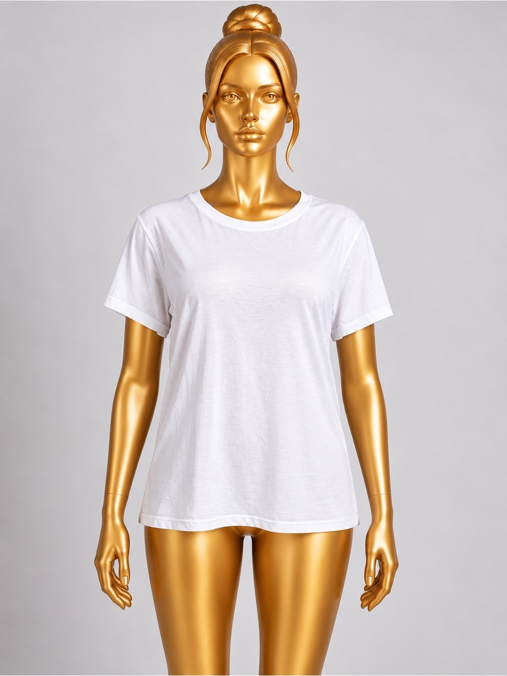 Time and Tru Women’s White Crew Neck T-Shirt Plus Size XXL 20